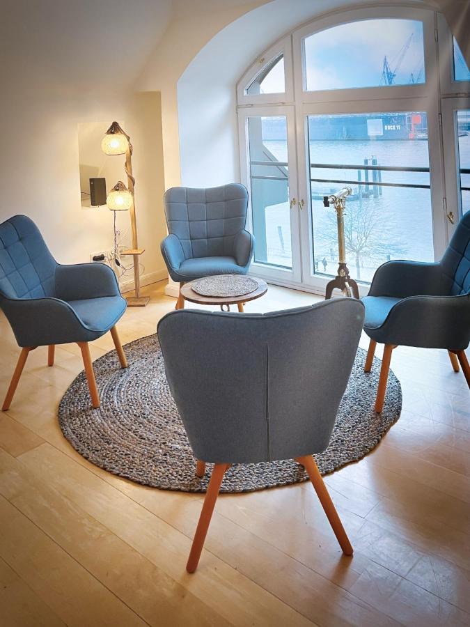 דירות המבורג Loft-Panoramablick-Hafen & Elbe! מראה חיצוני תמונה